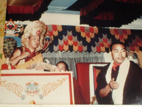 H.H. Karmapa and Lama Lodu Rinpoche