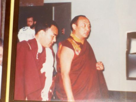 H.H. Karmapa and Lama Lodu Rinpoche