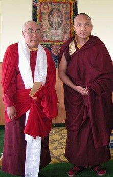 H.H. Karmapa and Lama Lodu Rinpoche