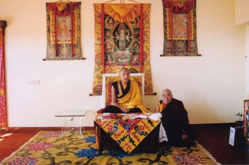 H.H. Karmapa and Lama Lodu Rinpoche