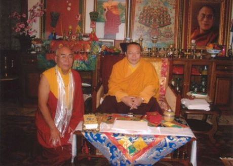 H.E. Tai Situpa with Lama Lodu