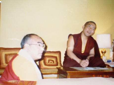 H.E. Jamgon Kongtrul and Lama Lodu