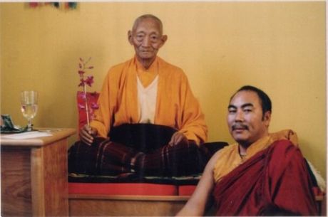 H.E. Kalu Rinpoche and Lama Lodu