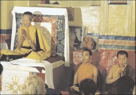 H.E. Kalu Rinpoche and Lama Lodu