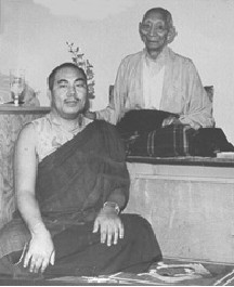 H.E. Kalu Rinpoche and Lama Lodu