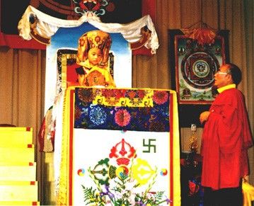 H.E. Kalu Rinpoche and Lama Lodu